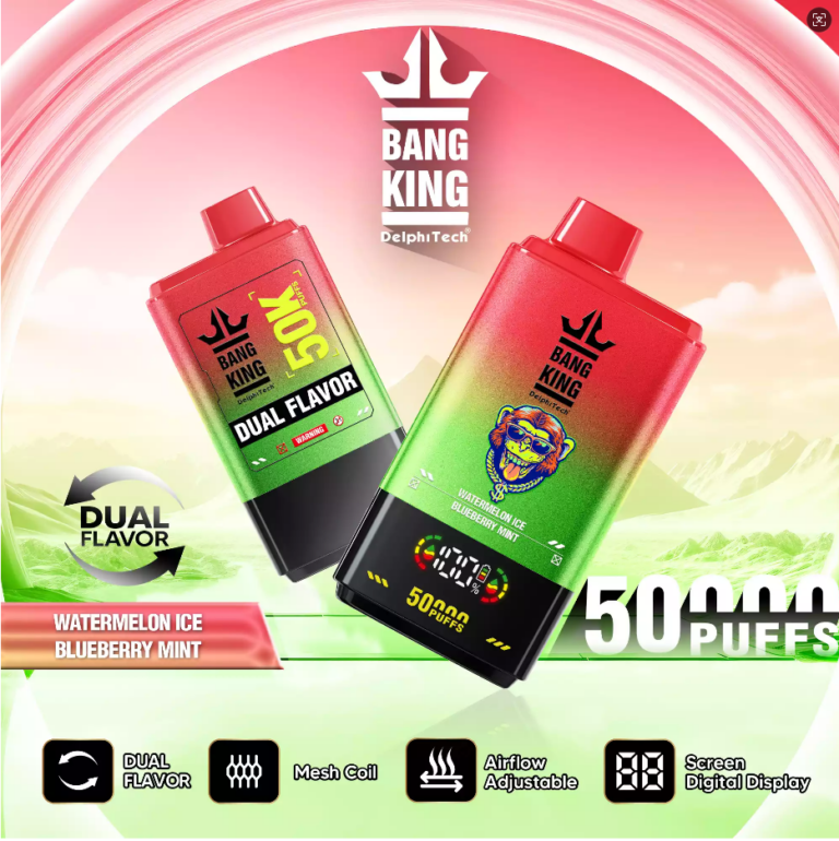 Watermelon-Ice-Blueberry-Mint-Bang-King-50000-50K-Puffs-Dual-Flavor-Disposable-Vape