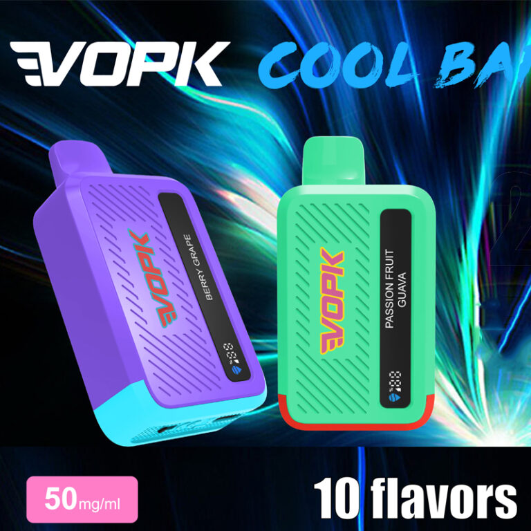 VOPK COOL BAR 20000 20K Puffs Disposable featuring a Smart LCD Screen