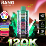 Best Bang Legend 120000 Puffs Disposable Vape 5 in 1 multi flavor switching device.
