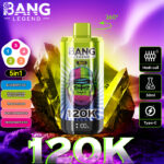 Best Bang Legend 120000 Puffs Disposable Vape 5 in 1 multi flavor switching device.