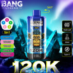 Best Bang Legend 120000 Puffs Disposable Vape 5 in 1 multi flavor switching device.