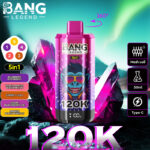 Best Bang Legend 120000 Puffs Disposable Vape 5 in 1 multi flavor switching device.