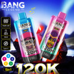 Bang Legend 120000 Puffs Disposable Vape - 5-in-1 multi-flavor switching device.