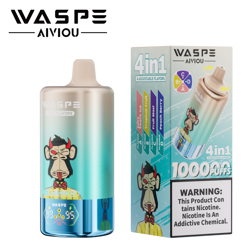 WASPE 100k Puffs Disposable Vape - 100000 Puffs High Capacity Device for Wholesale