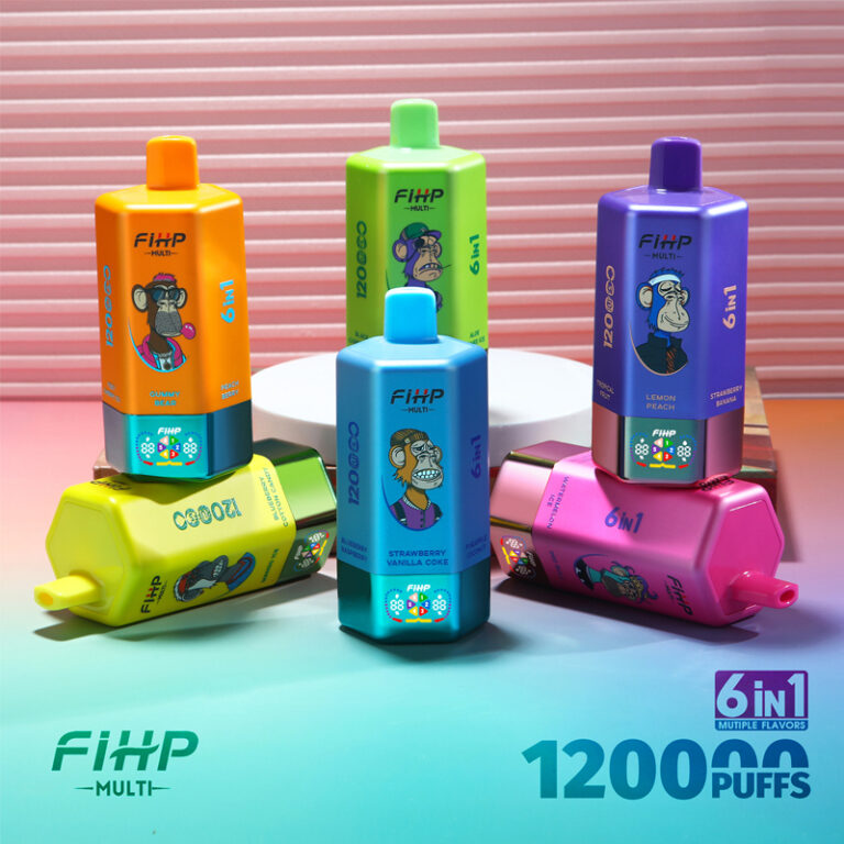 FIHP 120k Puffs 6-in-1 Flavor Switch Disposable Vape - 120000 Puffs High Capacity Device for Wholesale