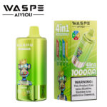 WASPE 100000 (100K) Puffs Four Flavor Disposable Vape Wholesale