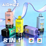 Airmez 8-in-1 160K 160000 Puffs Bulk Disposable Vape EU Warehouse