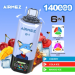 Airmez Fox 6-in-1 140K 140000 Puffs Vaper Bulk Disposable Vape Supplier Europe