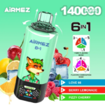 Airmez Fox 6-in-1 140K Vaper 2 Percent Nicotine TPD Compliant