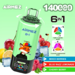 Airmez Fox 6-in-1 140K Vaper 850mAh Rechargeable Battery Type C Fast Charging