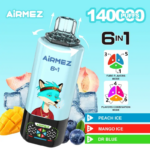 Airmez Fox 6-in-1 140K Vape Oil Power LED Status Monitor