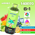 Airmez Fox 6-in-1 140K 140000 Puffs 1.0 Ohm Triple Mesh Coil Technology