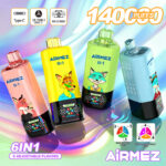 Airmez Fox 6-in-1 140K 140000 Puffs Big Screen Bulk Disposable Vape EU Warehouses Wholesale