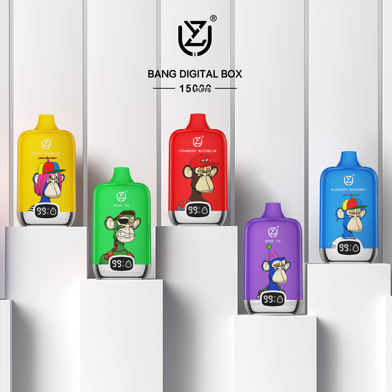 UZY BANG DIGITAL 15000 puffs disposable vape mesh coil and flavors selection