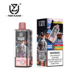Sleek crystal vape design of the authentic UZY 100K Puffs Disposable