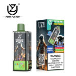 LED smart screen displaying battery and e-liquid on UZY Crystal 100000 Puffs