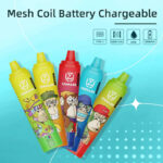 UZY Tornado 20K Puffs Disposable Vape real-time battery and e-blend level indicator